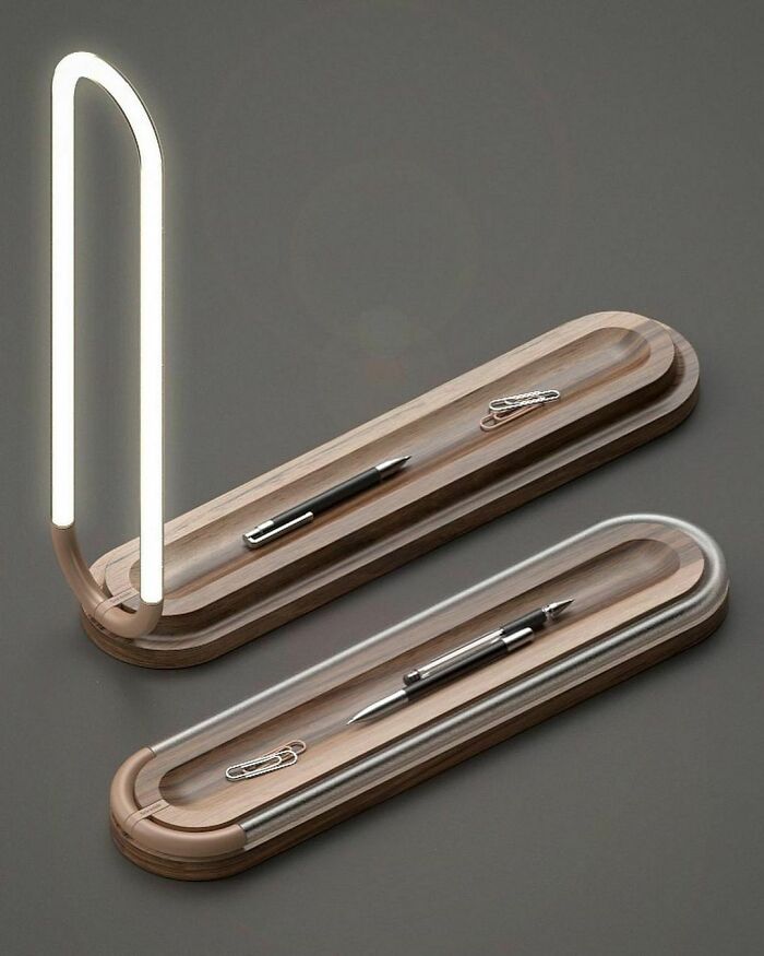 Desk Tidy Lamp Designed By Yohan Lansard Design
