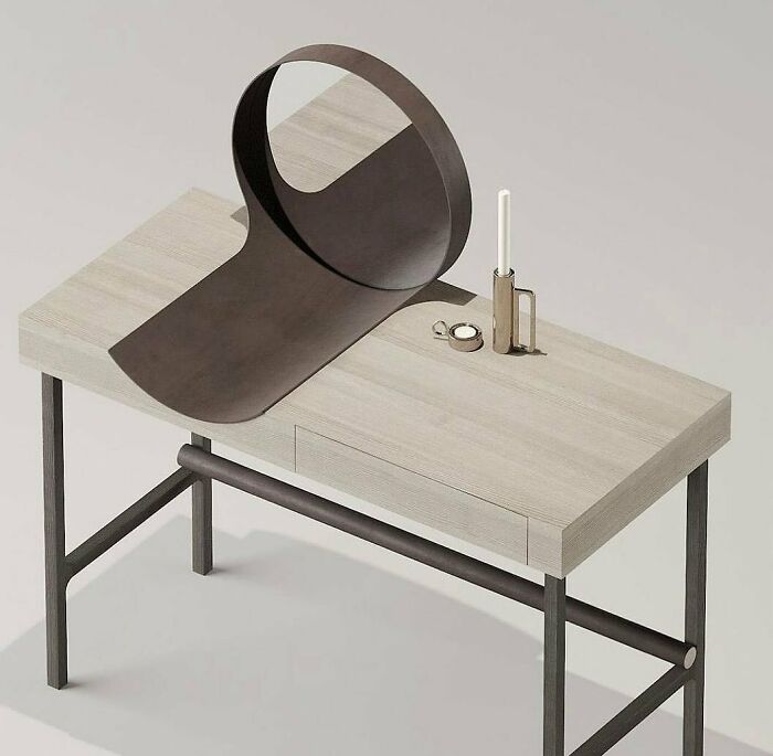 Table With Mirror Designed By Dmitry Kozinenko