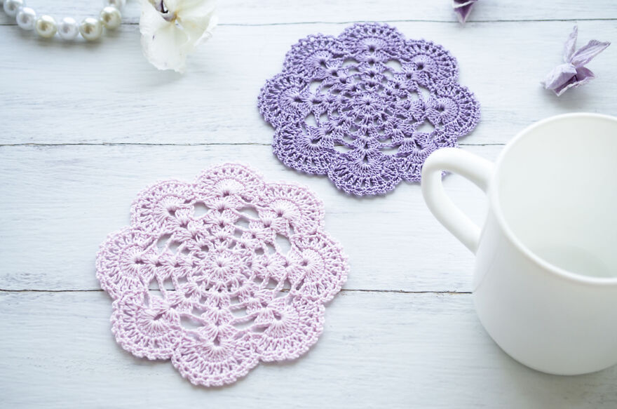 Cute Crocheted Doilies As Home Decor