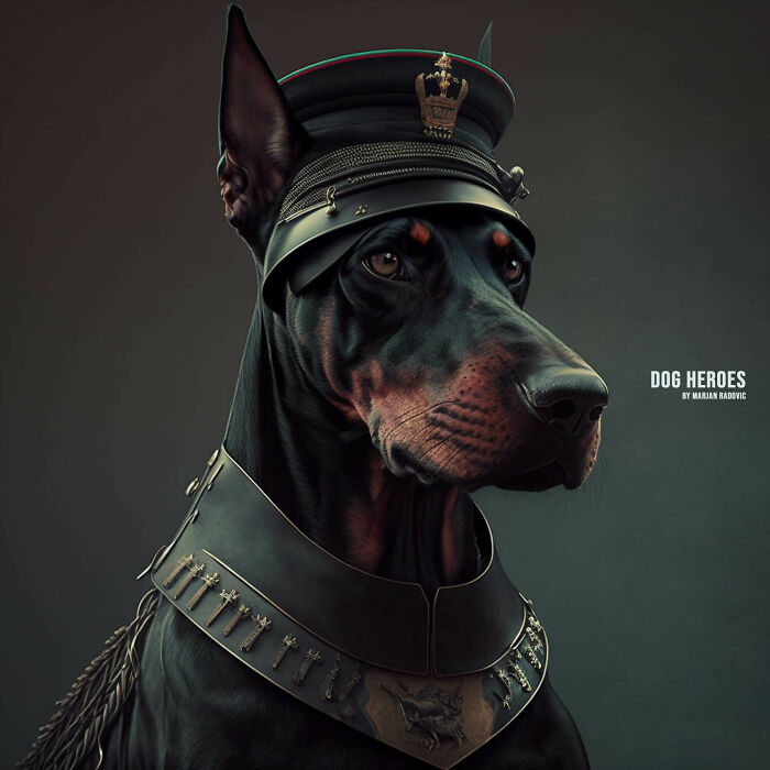 "Dog Heroes", Photographer Creates Hyper-Realistic Dogs Using Ai (43 Pics)