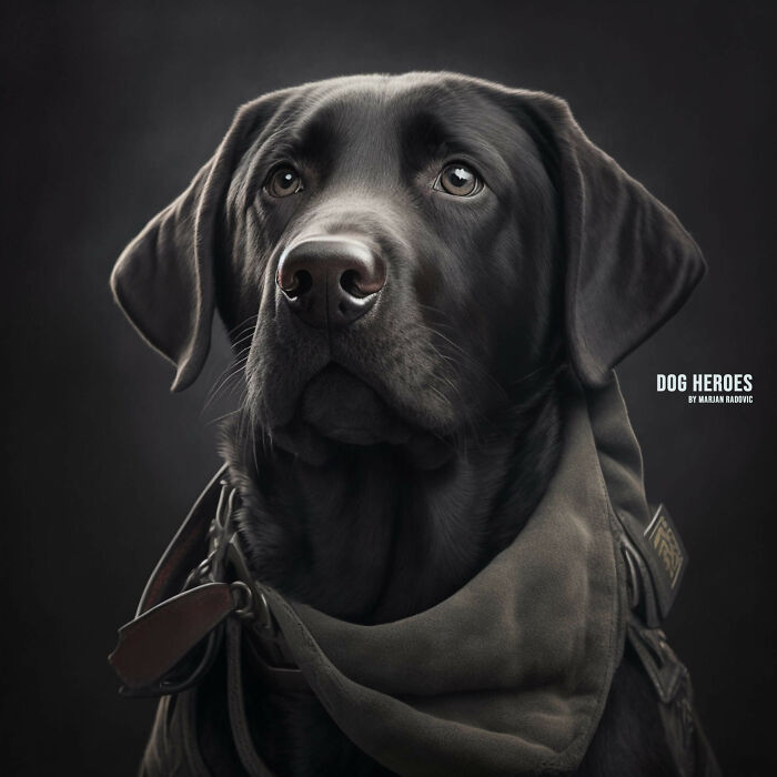 "Dog Heroes", Photographer Creates Hyper-Realistic Dogs Using Ai (43 Pics)