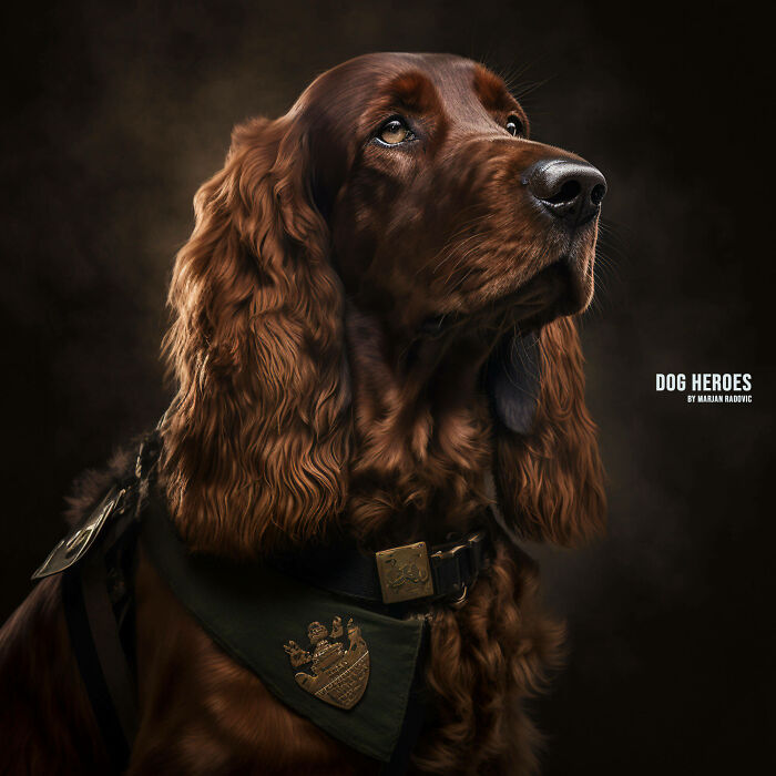 "Dog Heroes", Photographer Creates Hyper-Realistic Dogs Using Ai (43 Pics)