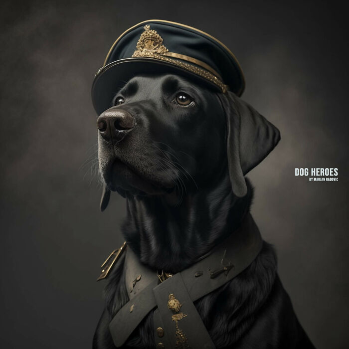 "Dog Heroes", Photographer Creates Hyper-Realistic Dogs Using Ai (43 Pics)