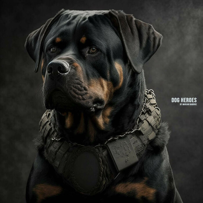 "Dog Heroes", Photographer Creates Hyper-Realistic Dogs Using Ai (43 Pics)