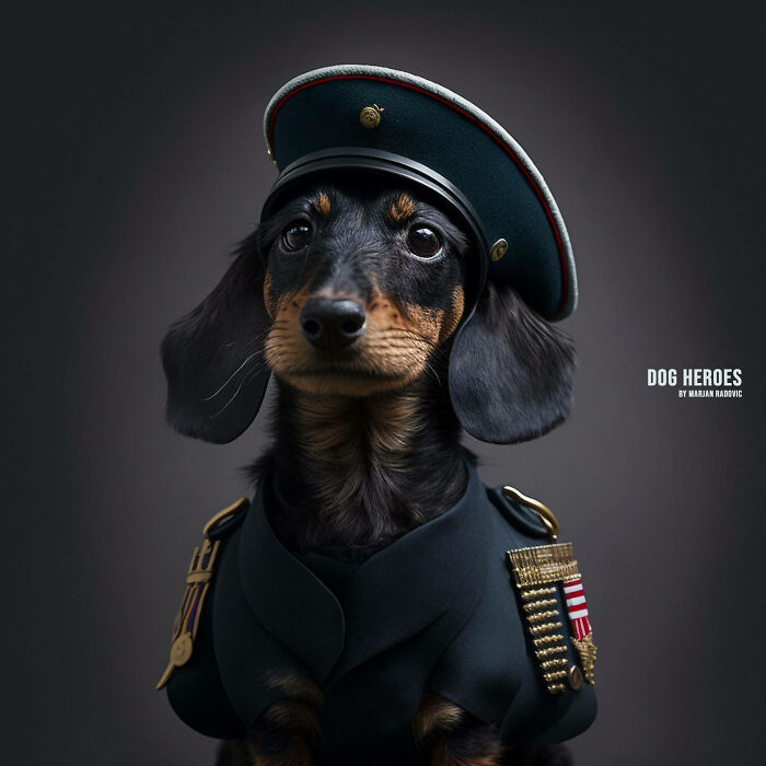 "Dog Heroes", Photographer Creates Hyper-Realistic Dogs Using Ai (43 Pics)