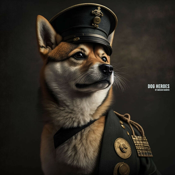 "Dog Heroes", Photographer Creates Hyper-Realistic Dogs Using Ai (43 Pics)