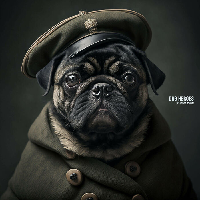 "Dog Heroes", Photographer Creates Hyper-Realistic Dogs Using Ai (43 Pics)