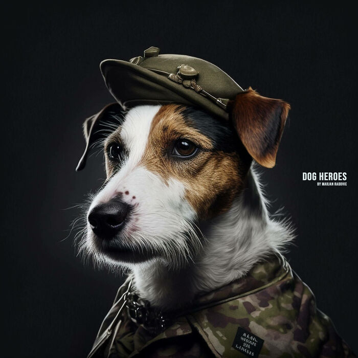 "Dog Heroes", Photographer Creates Hyper-Realistic Dogs Using Ai (43 Pics)