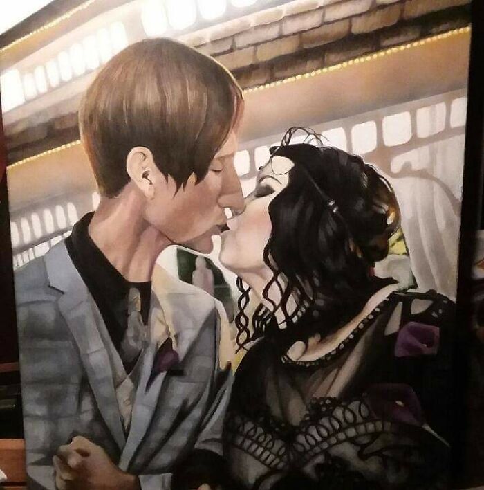 My Wedding Portrait. Painted By My Best Friend