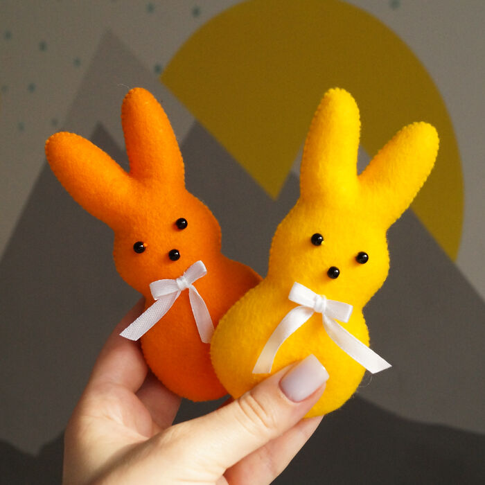 Easter Is Coming, And I'm Getting Ready For It - I Made These Cute Felt Bunnies
