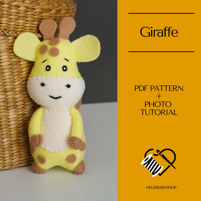 I Made An Adorable Felt Giraffe With The Instructions For You To Follow I Made An Adorable Felt Giraffe With The Instructions For You To Follow