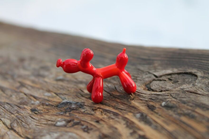 I Make Glass Balloon Dog Figurines (16 Pics)