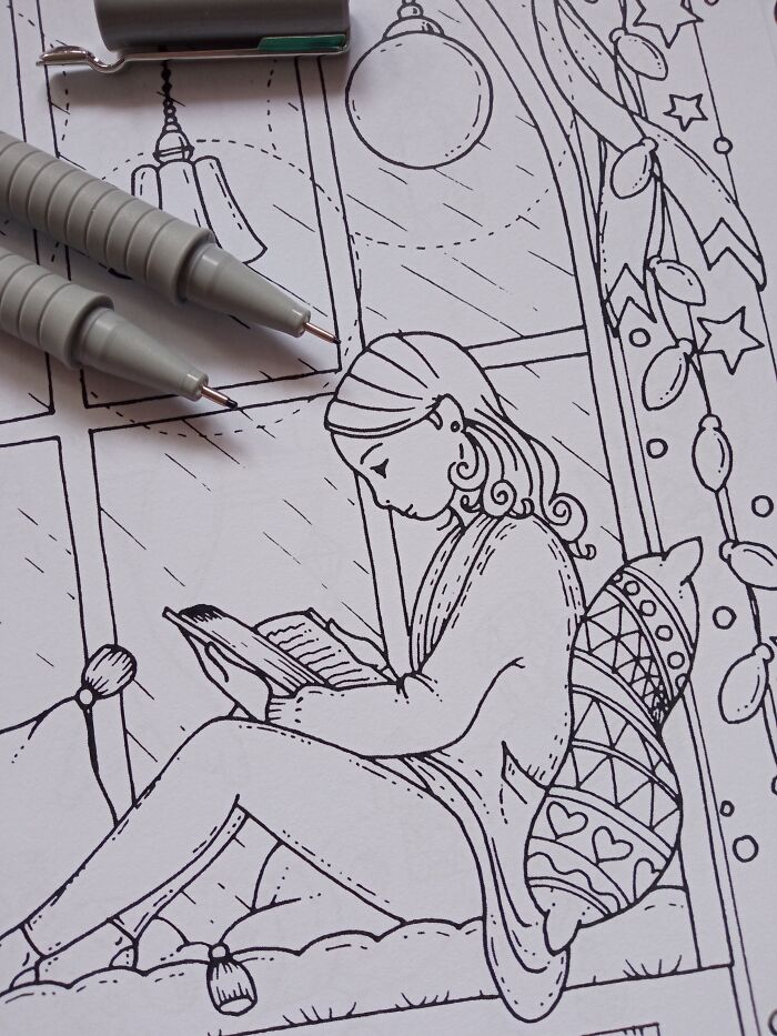 I Made Three Hand Drawn Coloring Books