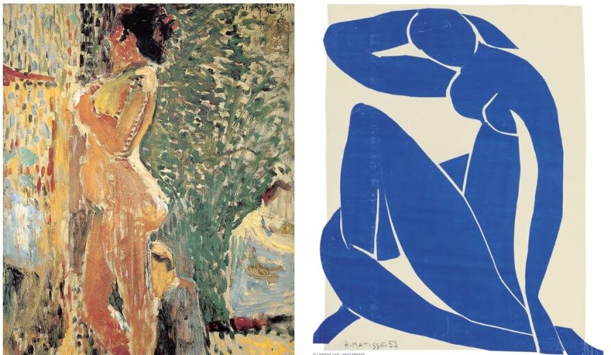 Henry Matisse In 1899 And 1952