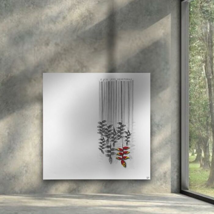 From Barcodes To Trees: My Unique Paintings That Merge Opposite Concepts (27 Pics)