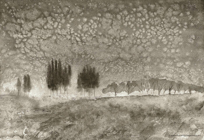 I Create Paintings With Charcoal And Salt And The Result Is Whimsical (18 Pics)