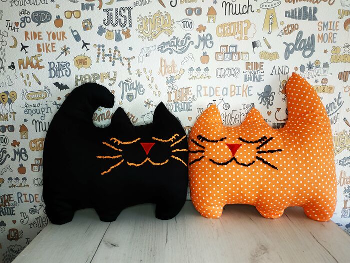 I Make Funny Pillows In The Form Of Cute Cats (13 Pics)