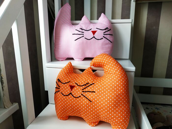 I Make Funny Pillows In The Form Of Cute Cats (13 Pics)