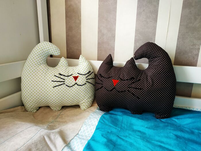 I Make Funny Pillows In The Form Of Cute Cats (13 Pics)