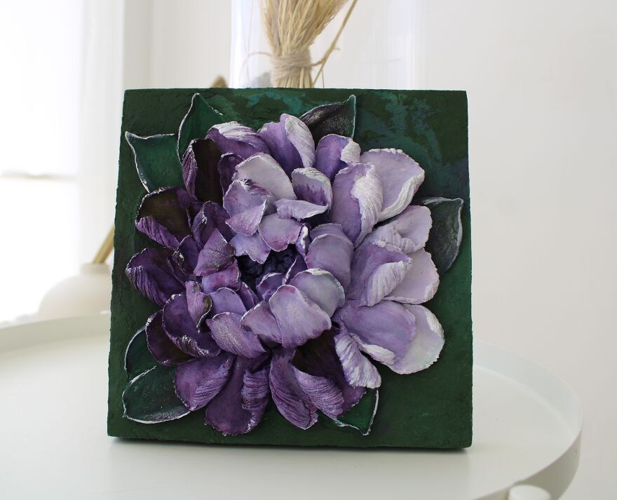 I Create Paintings From Decorative Plaster, And Cross-Stitch Patterns From Them. I Share The Result.