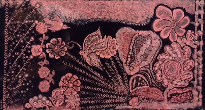 Liquid Chalk On Re-Porpused (60 Inch Flat) TV Screen