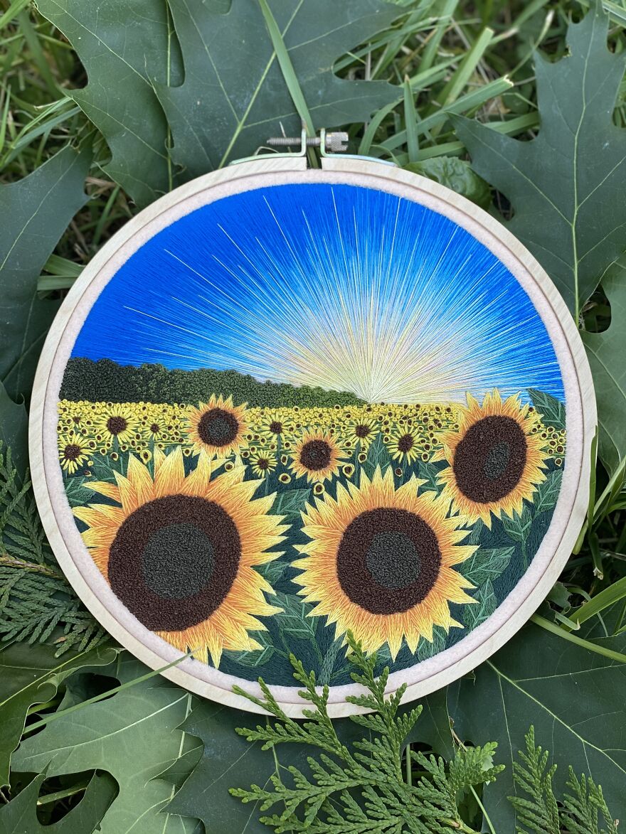 Sunrise Over The Field