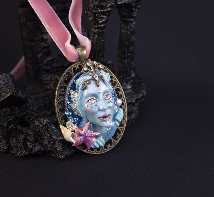 My Sister And I Create Unique Pieces Of Wearable Art In Polymer Clay, Mostly Inspired By Nature