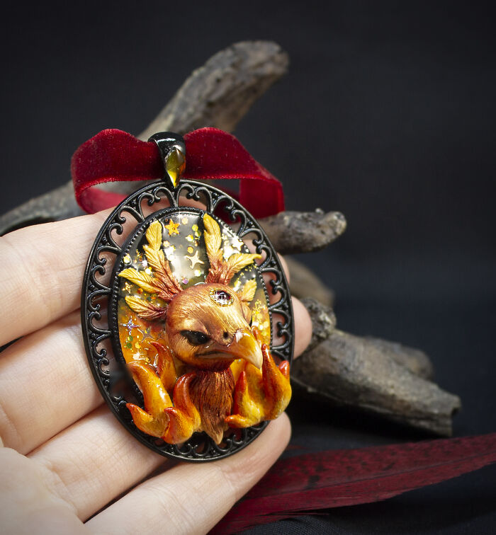 My Sister And I Create Unique Pieces Of Wearable Art In Polymer Clay, Mostly Inspired By Nature