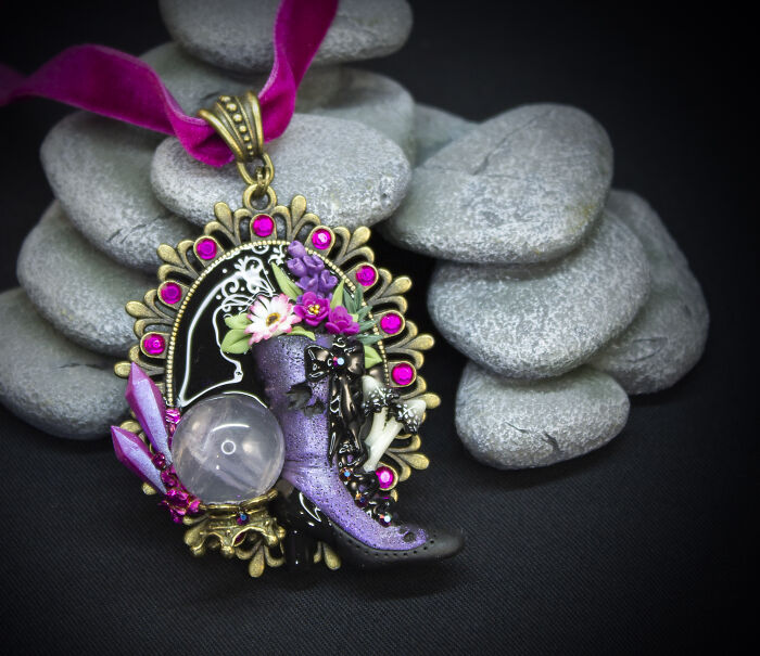 My Sister And I Create Unique Pieces Of Wearable Art In Polymer Clay, Mostly Inspired By Nature