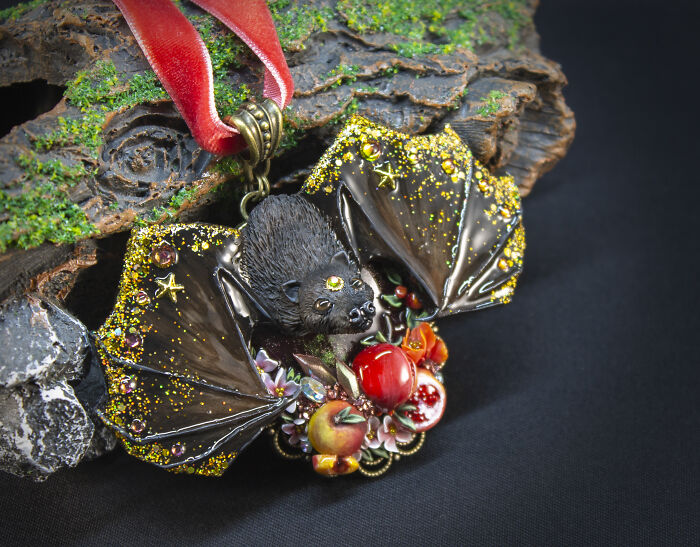 My Sister And I Create Unique Pieces Of Wearable Art In Polymer Clay, Mostly Inspired By Nature