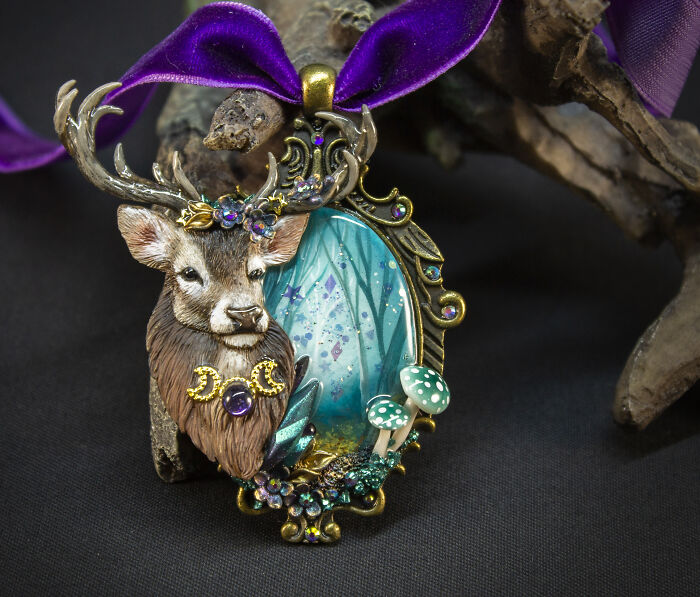 My Sister And I Create Unique Pieces Of Wearable Art In Polymer Clay, Mostly Inspired By Nature