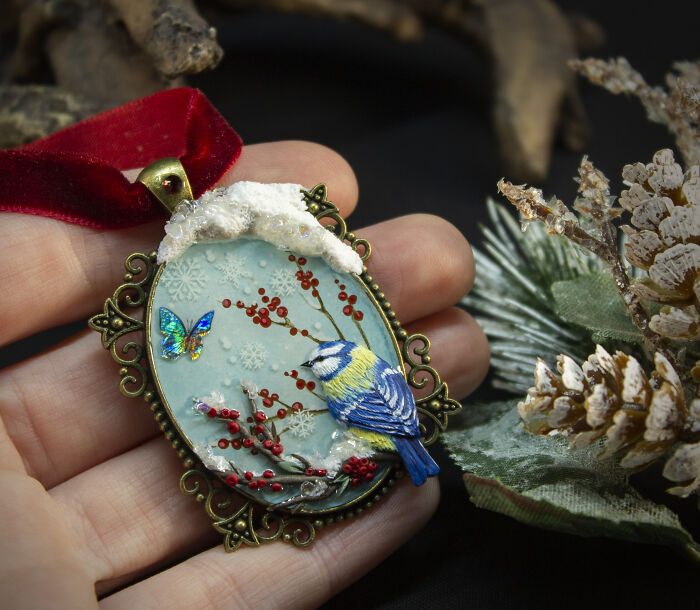 My Sister And I Create Unique Pieces Of Wearable Art In Polymer Clay, Mostly Inspired By Nature