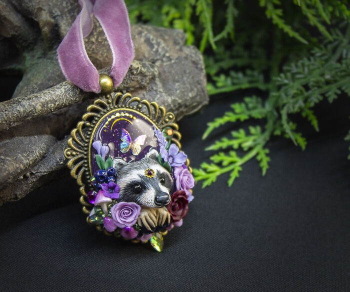 My Sister And I Create Unique Pieces Of Wearable Art In Polymer Clay, Mostly Inspired By Nature
