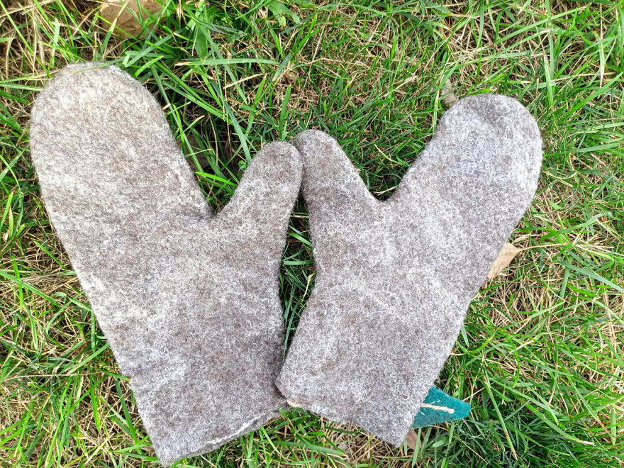 Wool Frost Mittens