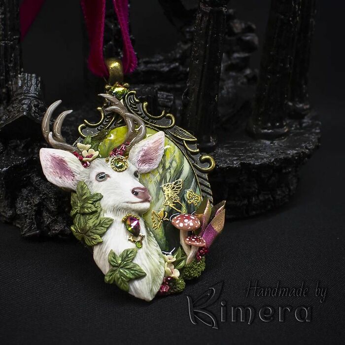 My Sister And I Create Unique Pieces Of Wearable Art In Polymer Clay, Mostly Inspired By Nature