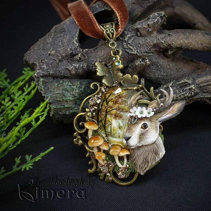 My Sister And I Create Unique Pieces Of Wearable Art In Polymer Clay, Mostly Inspired By Nature