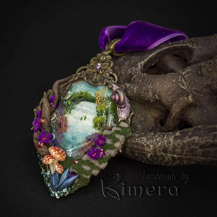 My Sister And I Create Unique Pieces Of Wearable Art In Polymer Clay, Mostly Inspired By Nature