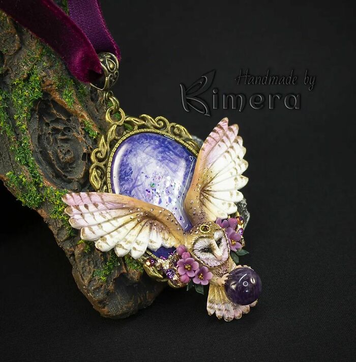 My Sister And I Create Unique Pieces Of Wearable Art In Polymer Clay, Mostly Inspired By Nature