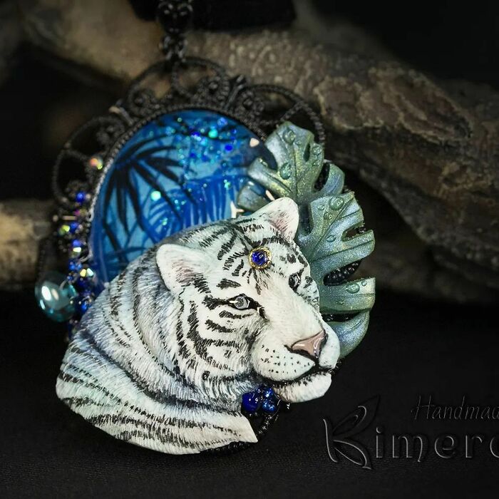 My Sister And I Create Unique Pieces Of Wearable Art In Polymer Clay, Mostly Inspired By Nature