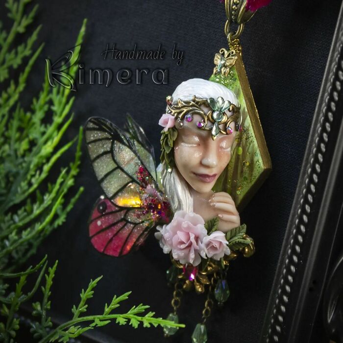 My Sister And I Create Unique Pieces Of Wearable Art In Polymer Clay, Mostly Inspired By Nature