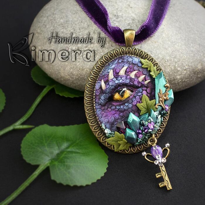 My Sister And I Create Unique Pieces Of Wearable Art In Polymer Clay, Mostly Inspired By Nature