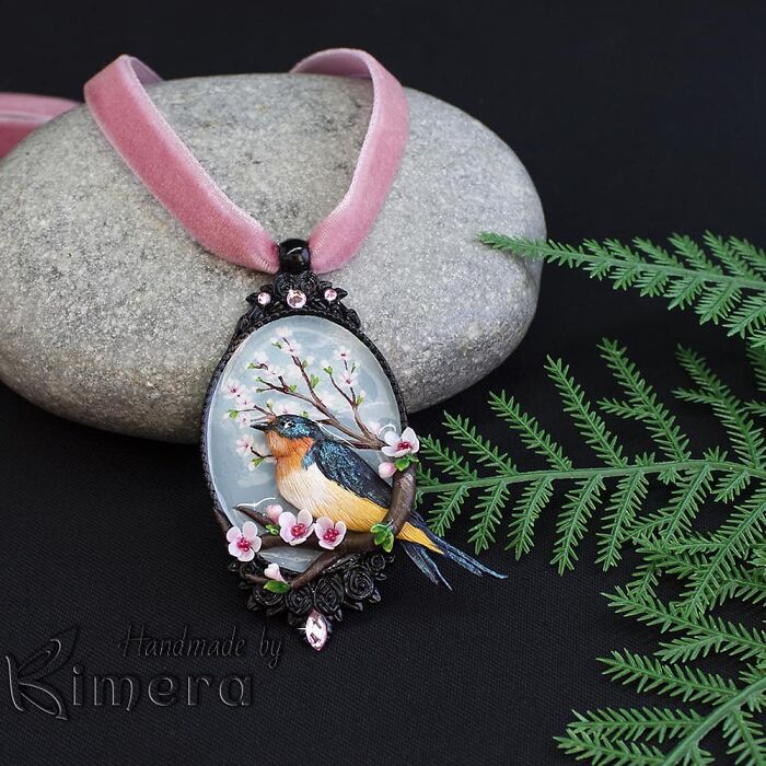 My Sister And I Create Unique Pieces Of Wearable Art In Polymer Clay, Mostly Inspired By Nature