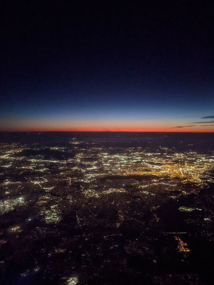 Aerial Sunset View Of Gaithersburg, Maryland