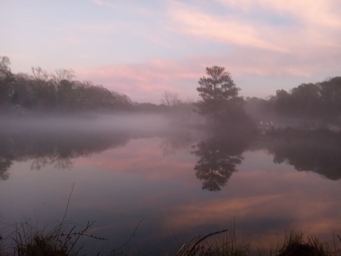 Not The Greatest, But A Random Cool Picture I Took Of The Sky Reflected In The Lake By My House