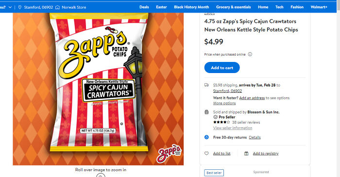 Shellfish Potato Chips