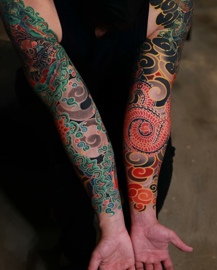 Tattoo Artist Turns Iconic Artwork And Illustrations Into Unique Tattoos By Blending Korean Culture References On The Skin