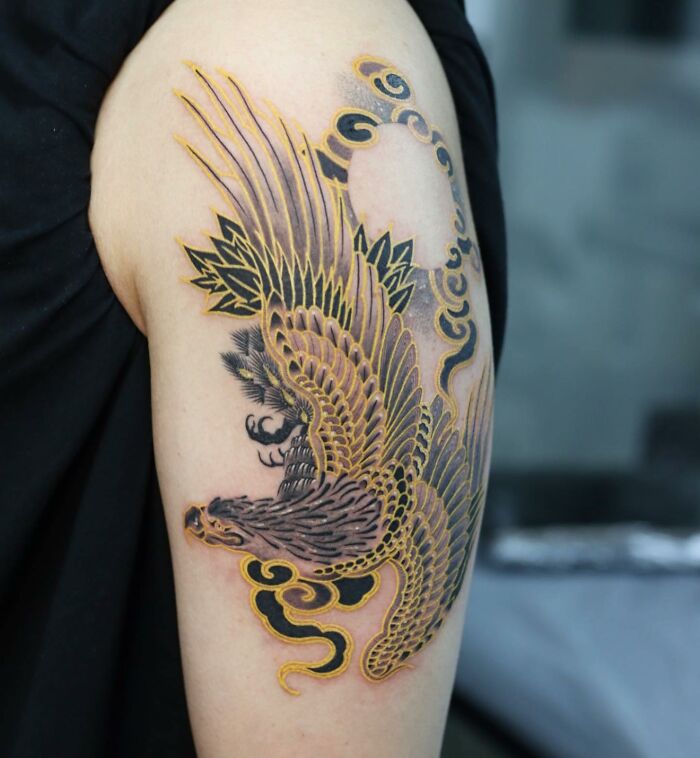 Tattoo Artist Turns Iconic Artwork And Illustrations Into Unique Tattoos By Blending Korean Culture References On The Skin