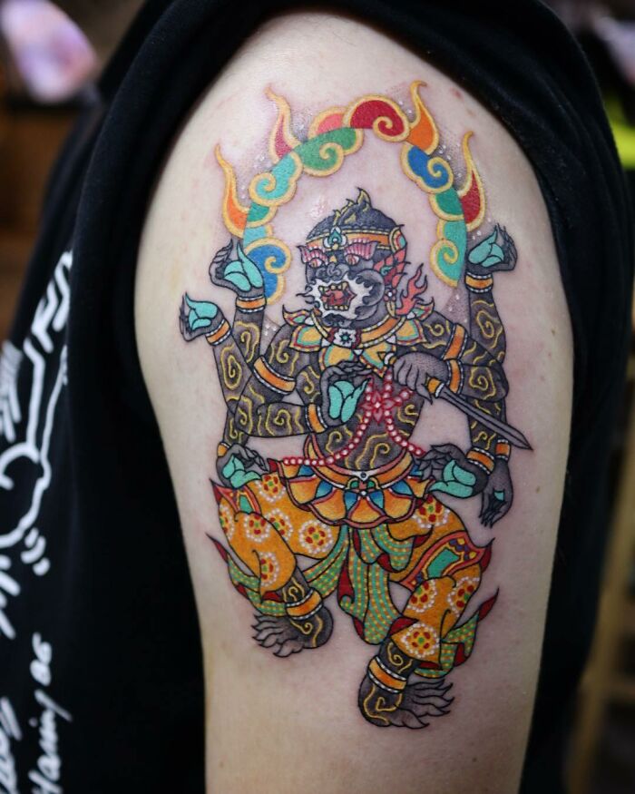 Tattoo Artist Turns Iconic Artwork And Illustrations Into Unique Tattoos By Blending Korean Culture References On The Skin