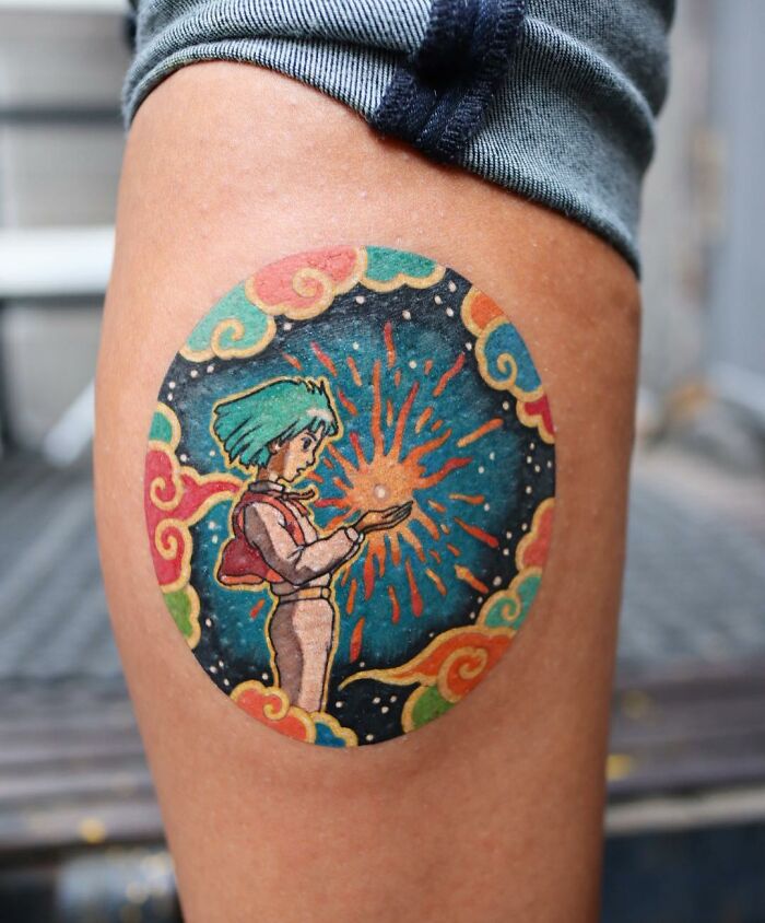 Tattoo Artist Turns Iconic Artwork And Illustrations Into Unique Tattoos By Blending Korean Culture References On The Skin