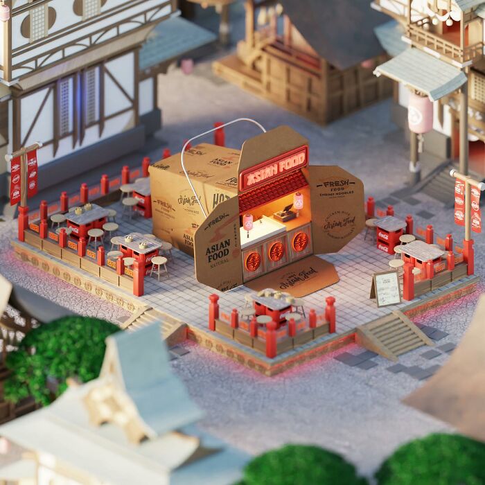 This Egyptian Artist Creates Original Fast Food Dioramas (38 Pics)